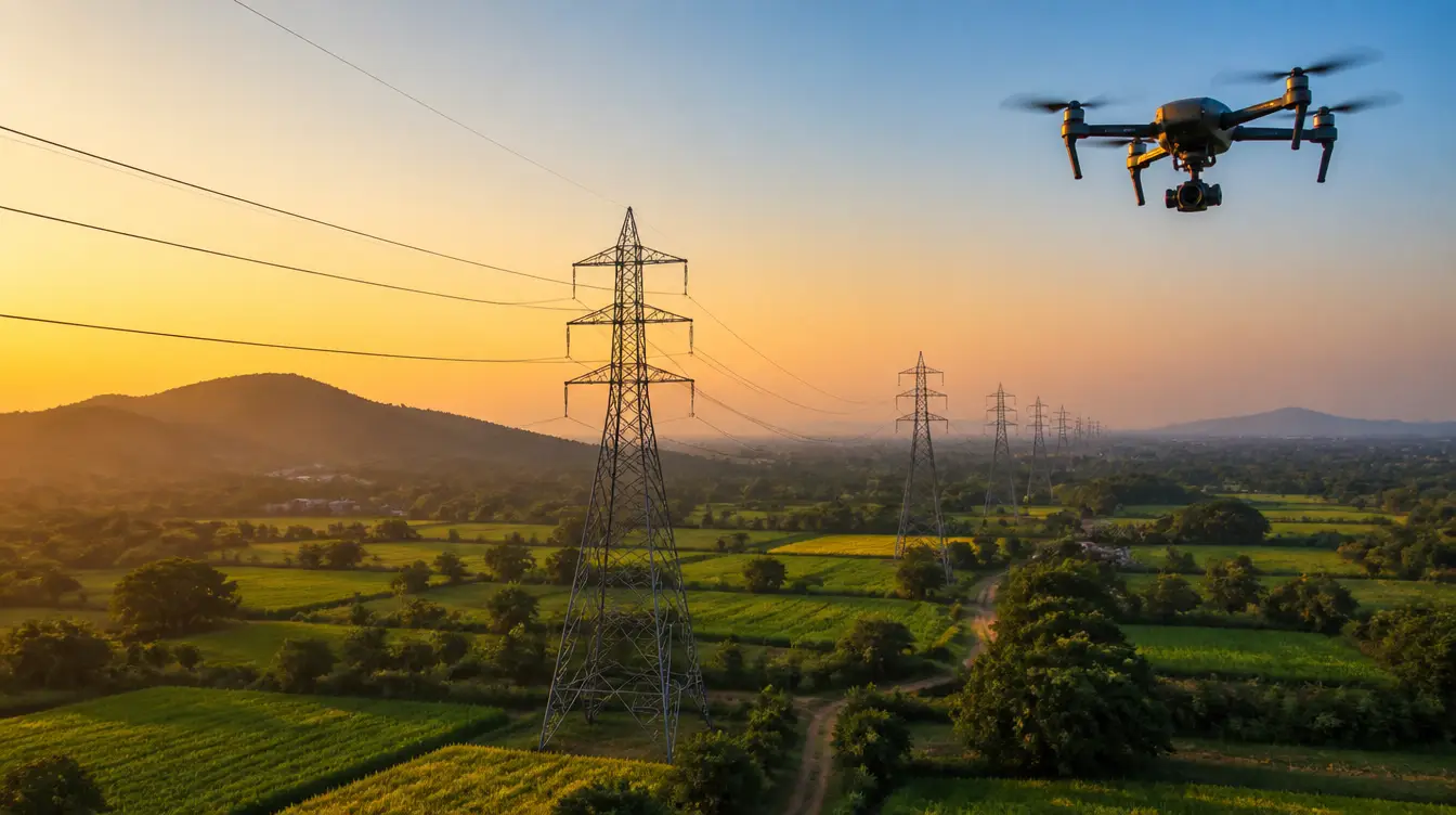 BVLOS Drone Operations for Long-Distance Powerline Patrol in India
