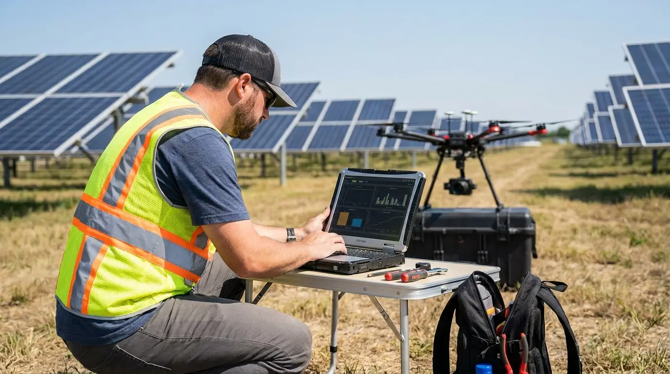 Drones Cut Solar Farm O&M Costs: Indian Case Studies