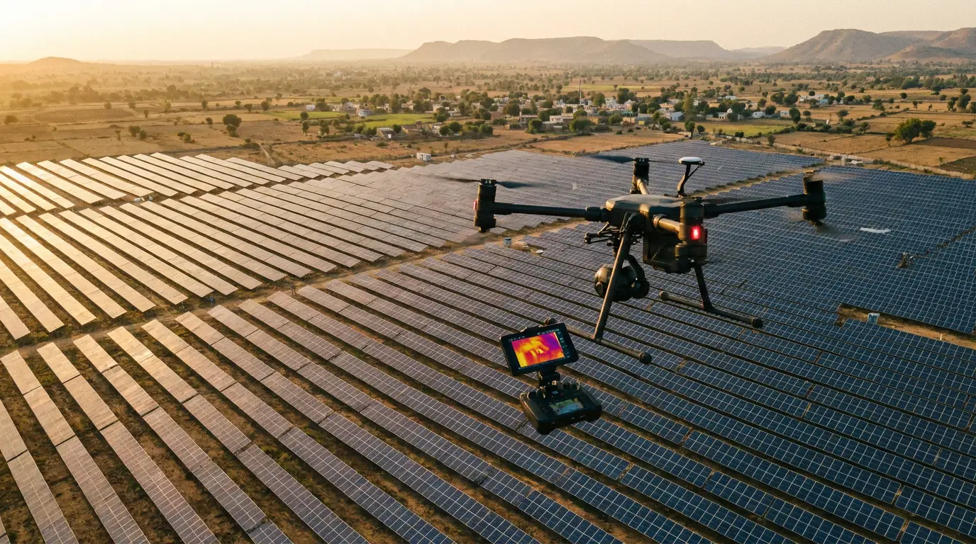 Solar Panel Drone Inspection Cost in India 2026: Pricing & ROI Guide