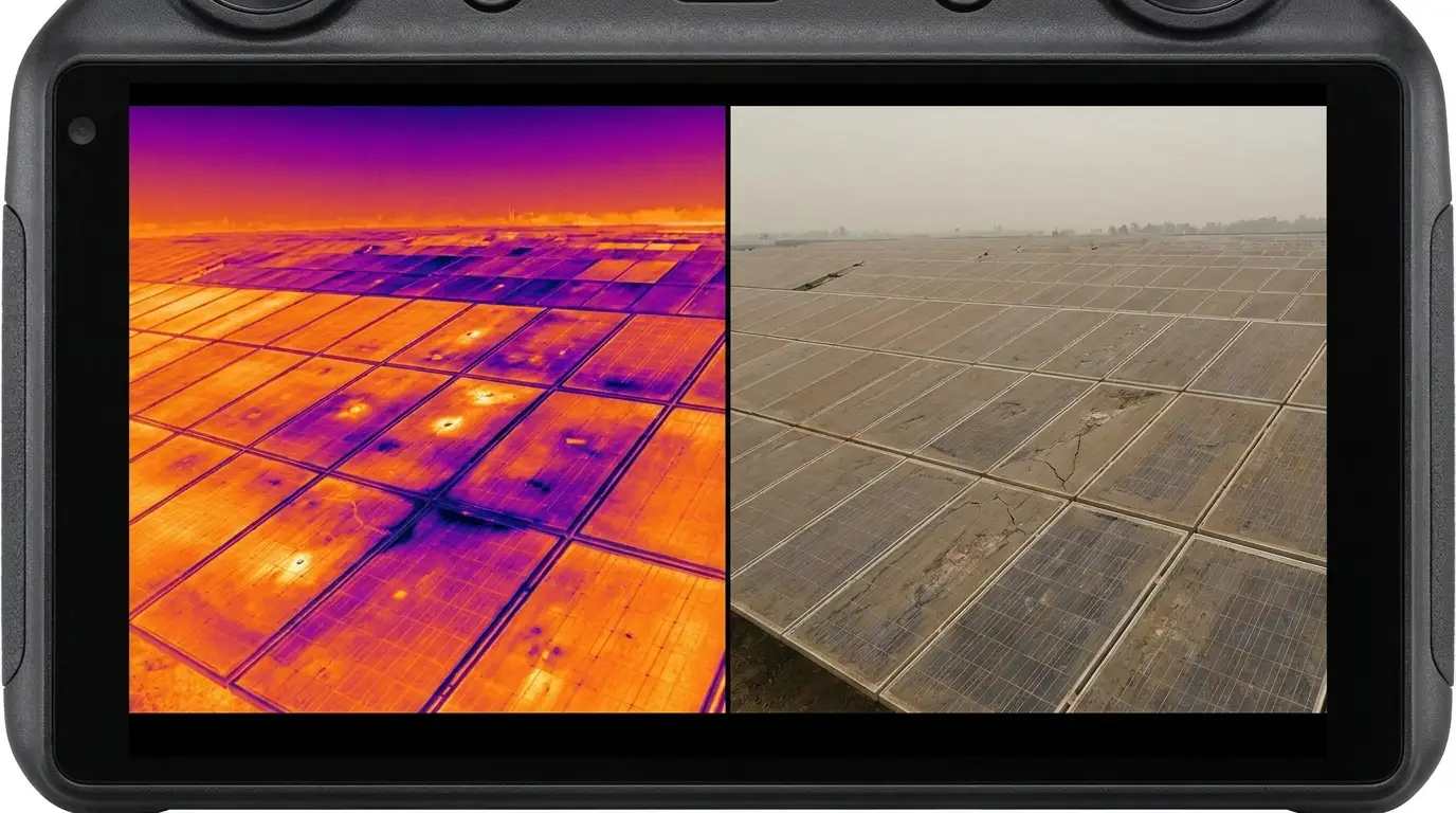 Solar Panel Soiling and Degradation Analysis with Drone Thermography