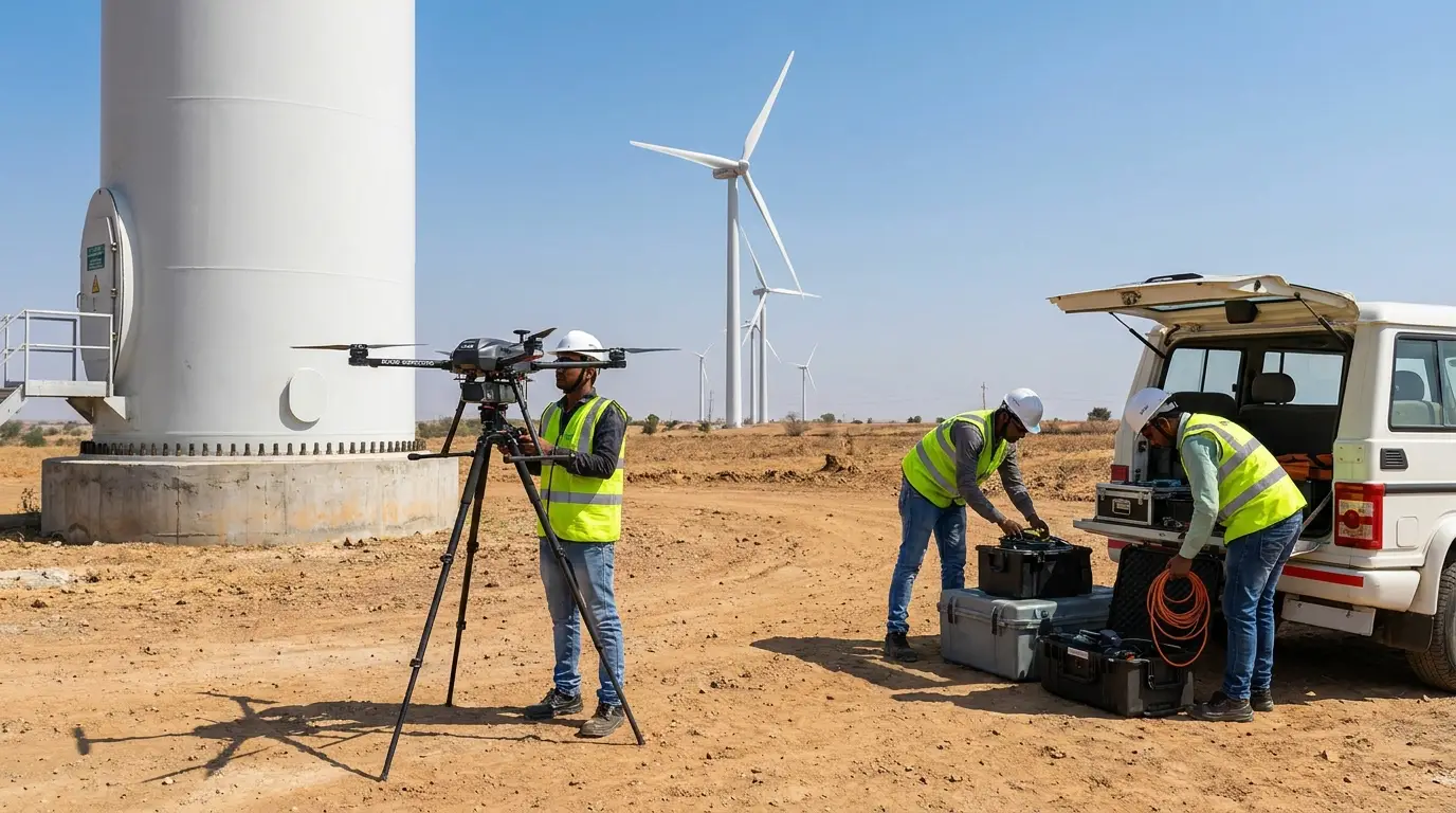 Wind Turbine Blade Inspection Services in India: Cost, Process & Benefits
