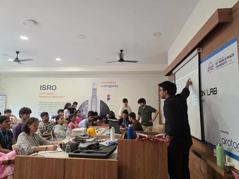 Drone innovation lab set up by AiRotor Labs at MIT University, Pune