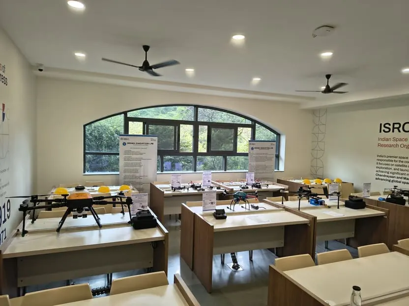 Drone innovation lab set up by AiRotor Labs at MIT University, Pune