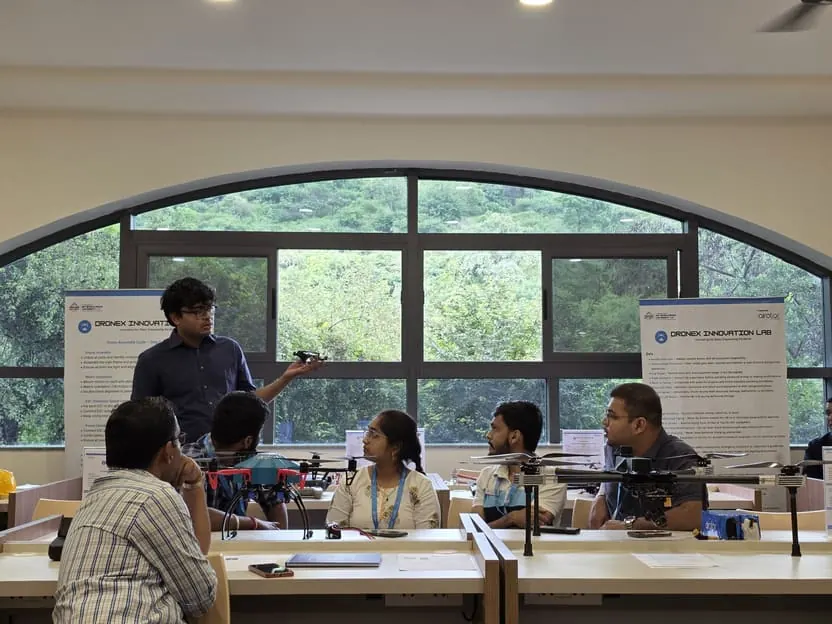 Drone innovation lab set up by AiRotor Labs at MIT University, Pune